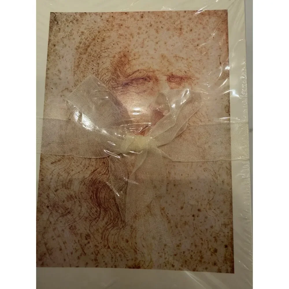 Leonardo da Vinci Art Note Cards Stationery Sealed Lot of 2 Approx 44 Cards